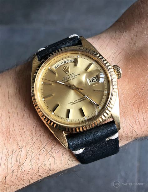 rolex daydate straps|vintage Rolex day date strap.